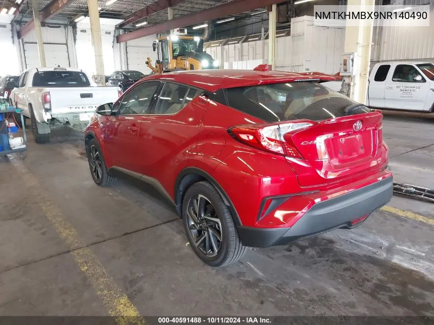 2022 Toyota C-Hr Limited VIN: NMTKHMBX9NR140490 Lot: 40591488