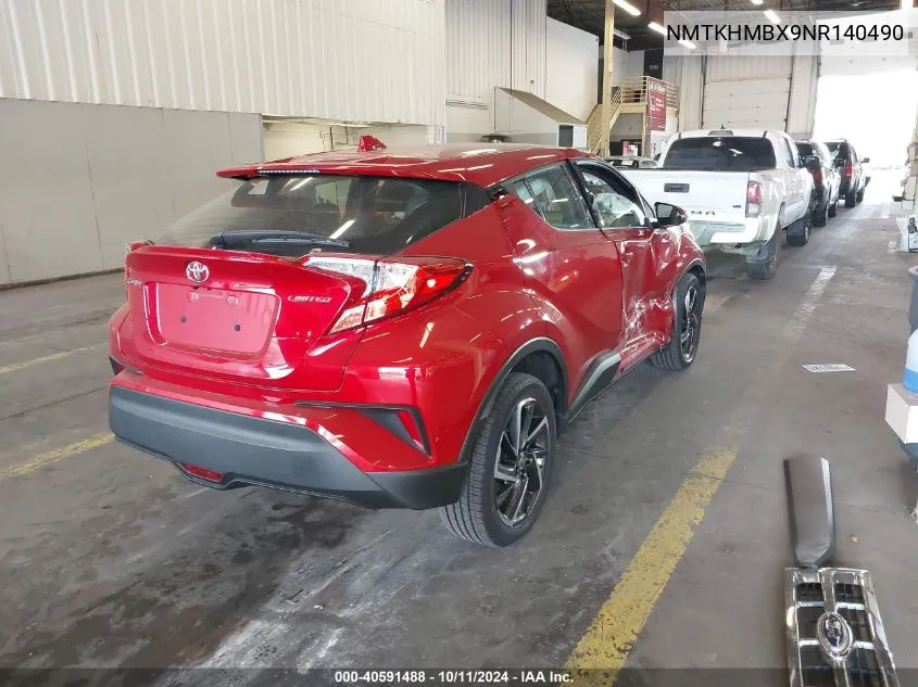 2022 Toyota C-Hr Limited VIN: NMTKHMBX9NR140490 Lot: 40591488