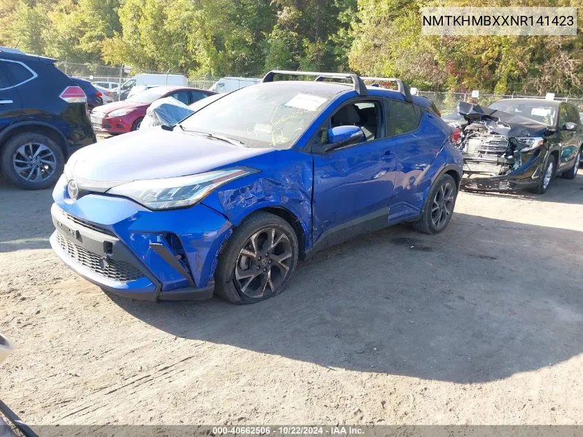 2022 Toyota C-Hr Xle VIN: NMTKHMBXXNR141423 Lot: 40662506