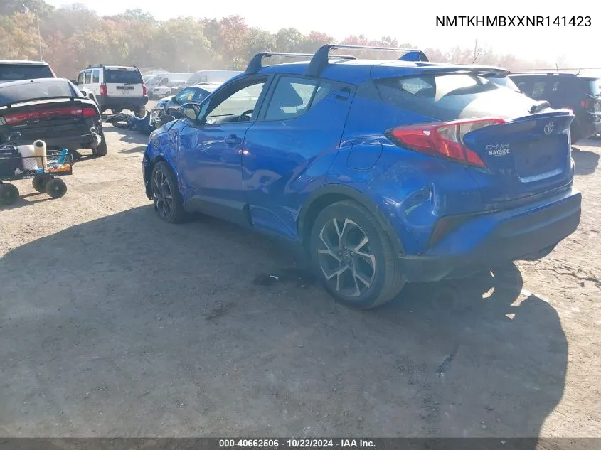 2022 Toyota C-Hr Xle VIN: NMTKHMBXXNR141423 Lot: 40662506