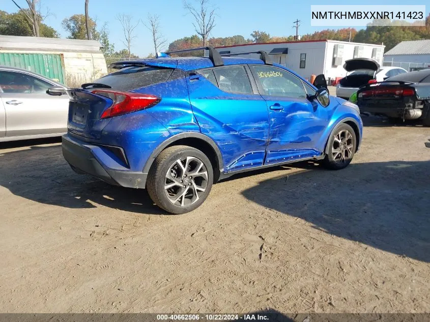 2022 Toyota C-Hr Xle VIN: NMTKHMBXXNR141423 Lot: 40662506