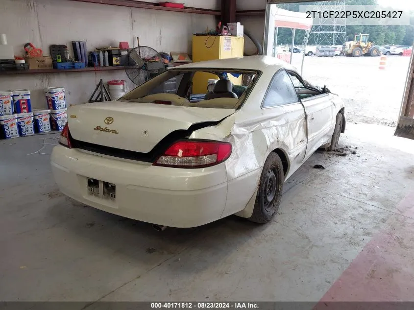 2T1CF22P5XC205427 1999 Toyota Camry Solara Se V6