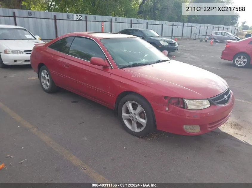 1999 Toyota Camry Solara Se V6 VIN: 2T1CF22P1XC217588 Lot: 40311166