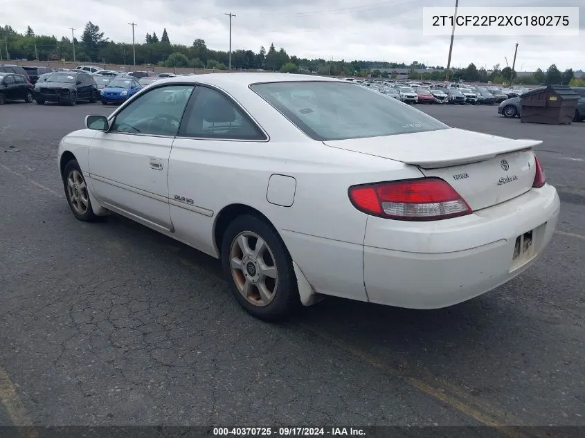 2T1CF22P2XC180275 1999 Toyota Camry Solara Sle