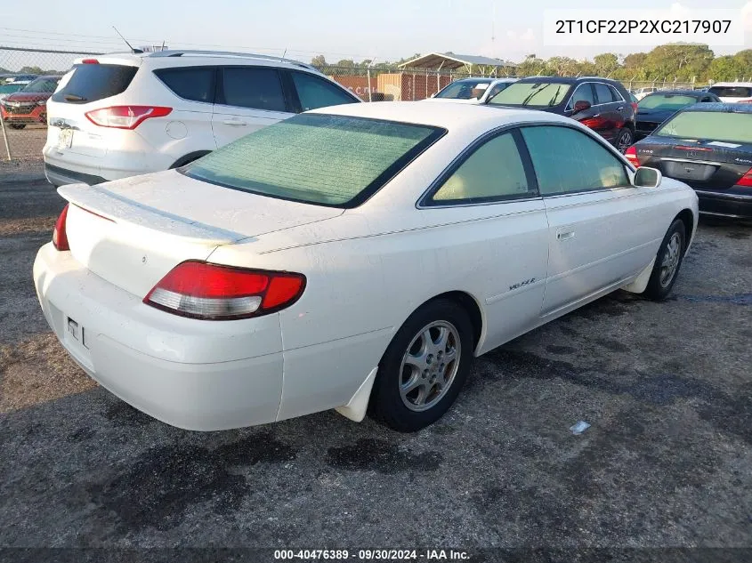 1999 Toyota Camry Solara Se/Sle VIN: 2T1CF22P2XC217907 Lot: 40476389