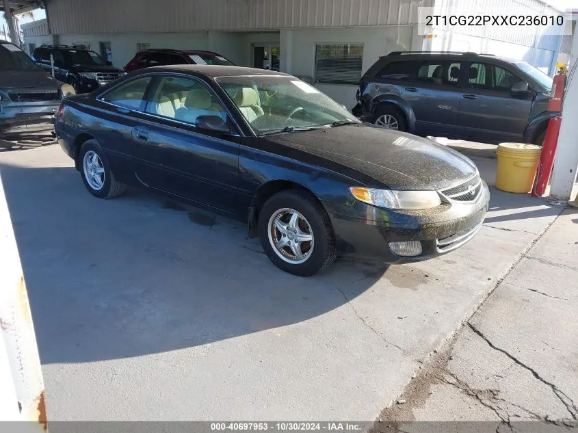 1999 Toyota Camry Solara Se VIN: 2T1CG22PXXC236010 Lot: 40697953