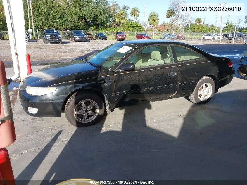 1999 Toyota Camry Solara Se VIN: 2T1CG22PXXC236010 Lot: 40697953