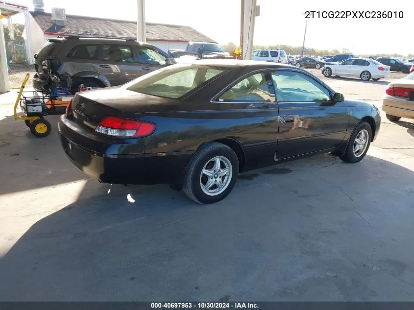 1999 Toyota Camry Solara Se VIN: 2T1CG22PXXC236010 Lot: 40697953