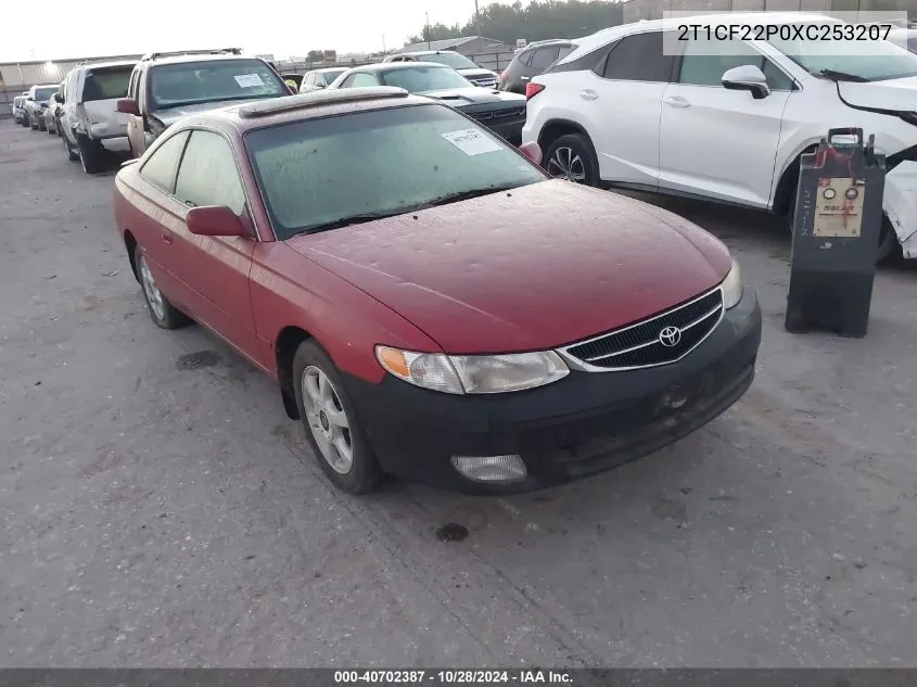 1999 Toyota Camry Solara Se/Sle VIN: 2T1CF22P0XC253207 Lot: 40702387