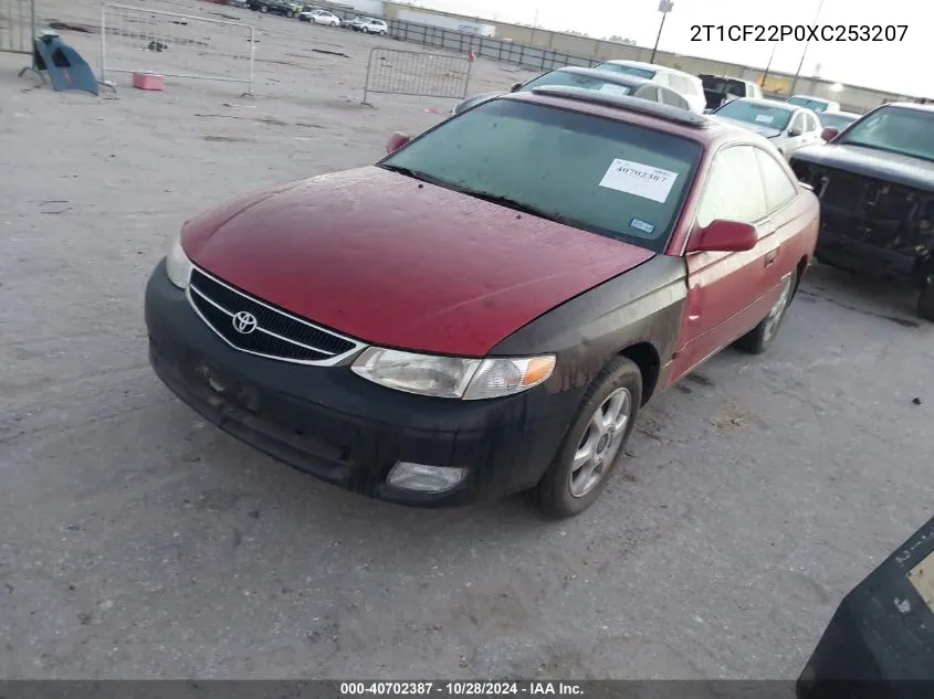 1999 Toyota Camry Solara Se/Sle VIN: 2T1CF22P0XC253207 Lot: 40702387