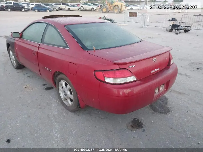 1999 Toyota Camry Solara Se/Sle VIN: 2T1CF22P0XC253207 Lot: 40702387