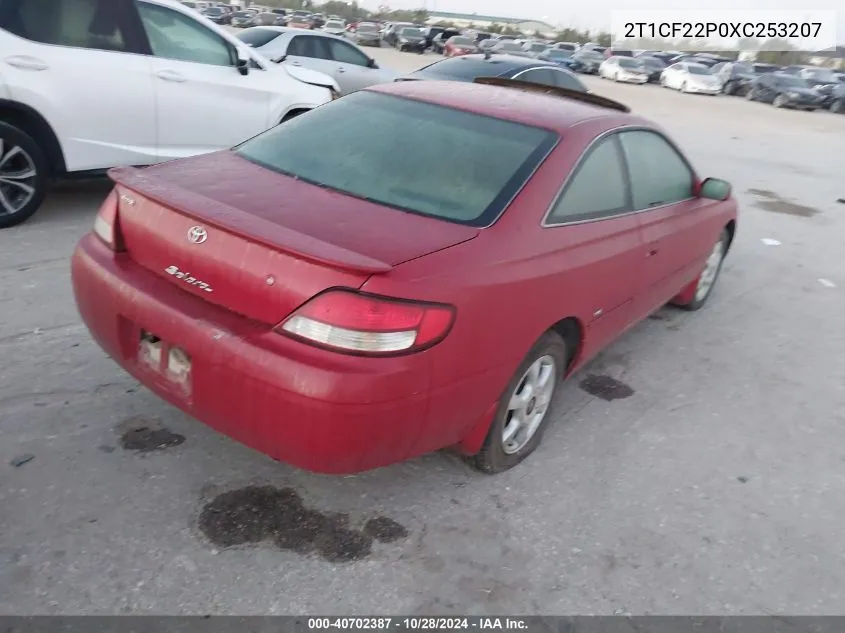 1999 Toyota Camry Solara Se/Sle VIN: 2T1CF22P0XC253207 Lot: 40702387