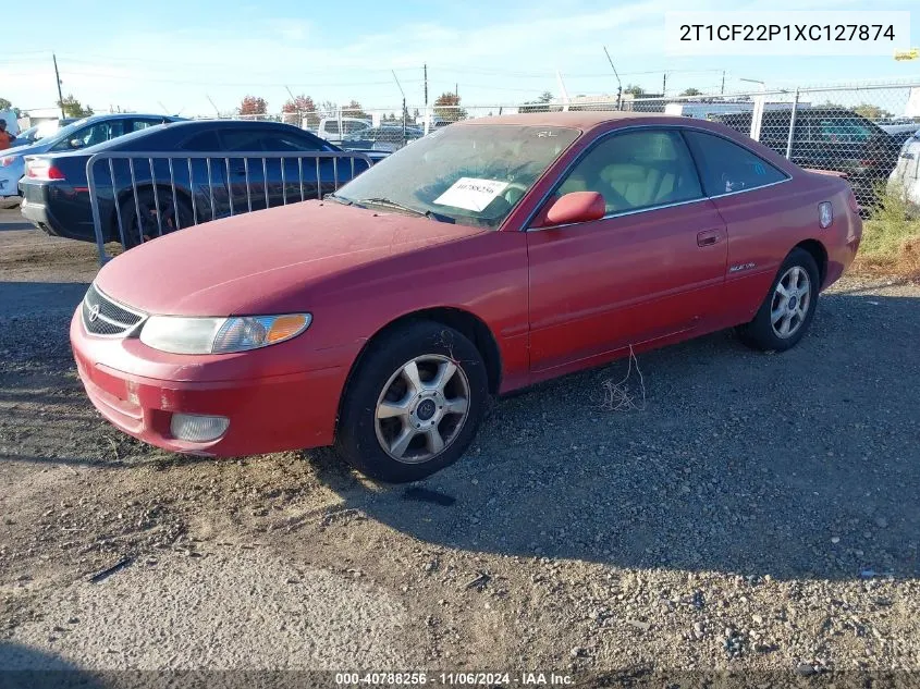 1999 Toyota Camry Solara Sle VIN: 2T1CF22P1XC127874 Lot: 40788256