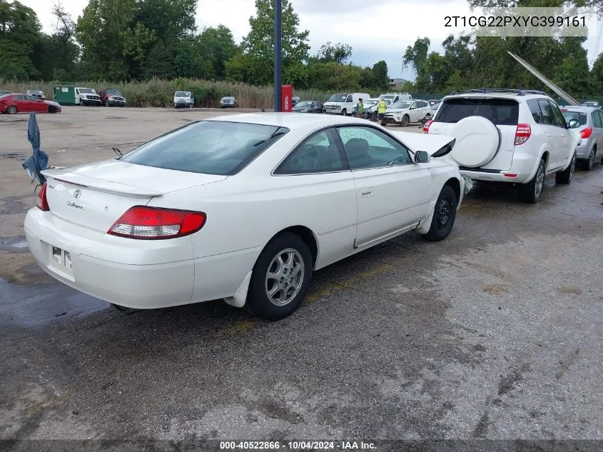 2000 Toyota Camry Solara Se VIN: 2T1CG22PXYC399161 Lot: 40522866