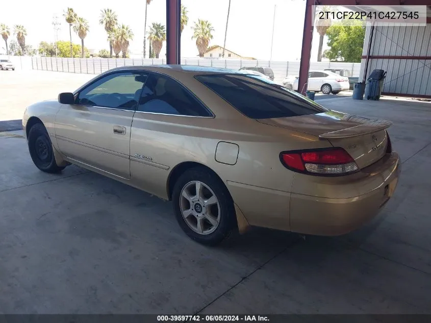 2001 Toyota Camry Solara Sle V6 VIN: 2T1CF22P41C427545 Lot: 39597742