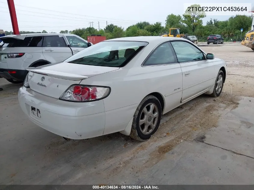 2001 Toyota Camry Solara Se V6 VIN: 2T1CF22PX1C453664 Lot: 40134634