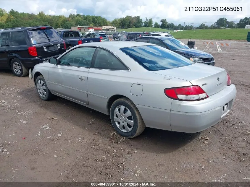 2T1CG22P51C455061 2001 Toyota Camry Solara Se