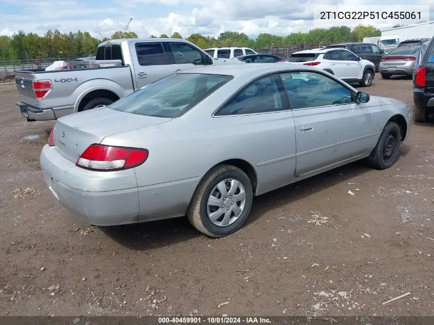 2001 Toyota Camry Solara Se VIN: 2T1CG22P51C455061 Lot: 40459901