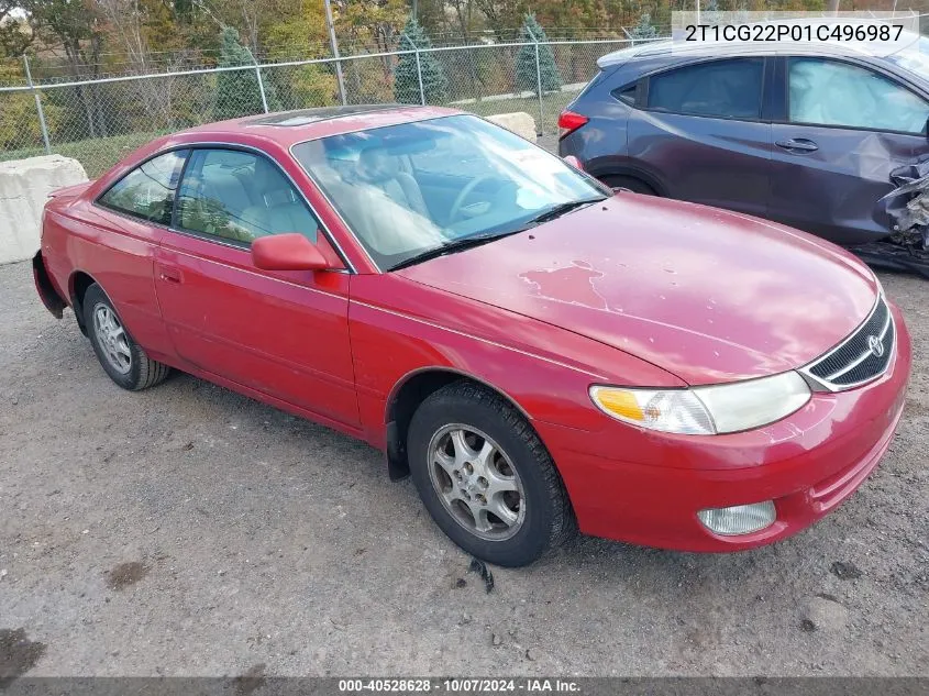 2001 Toyota Camry Solara Se VIN: 2T1CG22P01C496987 Lot: 40528628