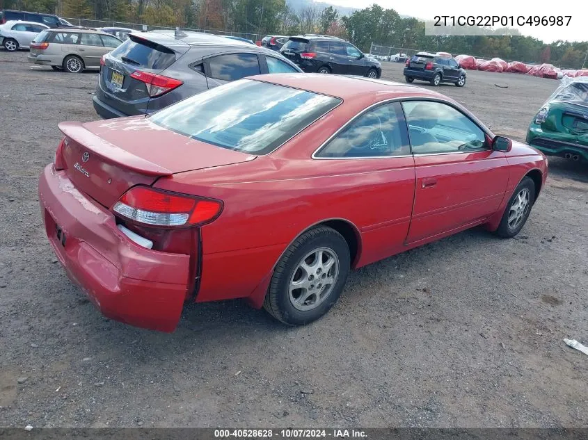 2001 Toyota Camry Solara Se VIN: 2T1CG22P01C496987 Lot: 40528628