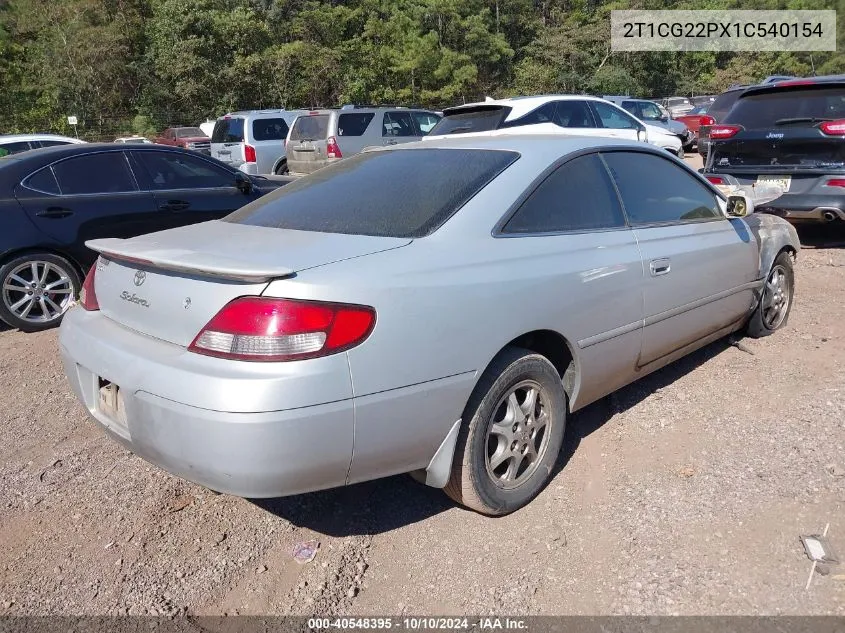 2001 Toyota Camry Solara Se VIN: 2T1CG22PX1C540154 Lot: 40548395