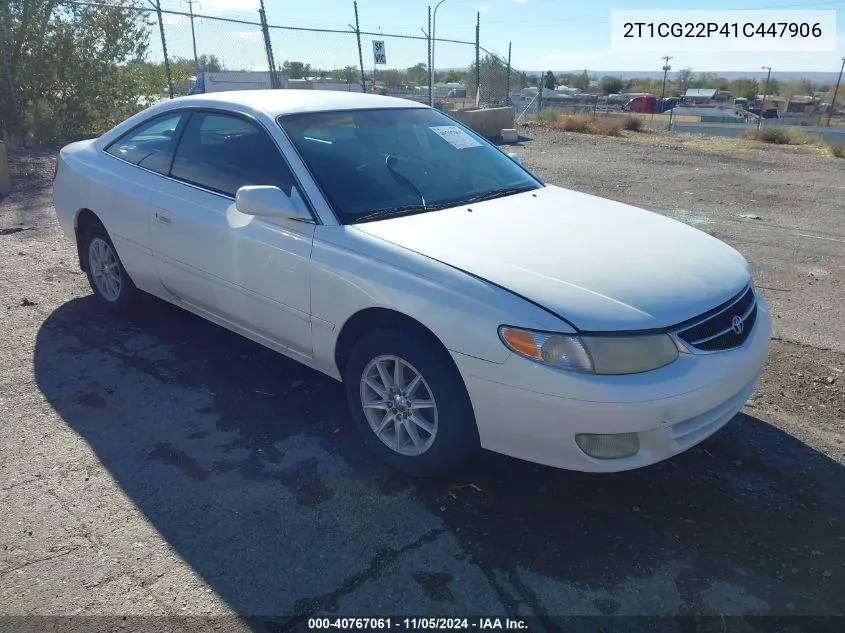 2001 Toyota Camry Solara Se VIN: 2T1CG22P41C447906 Lot: 40767061