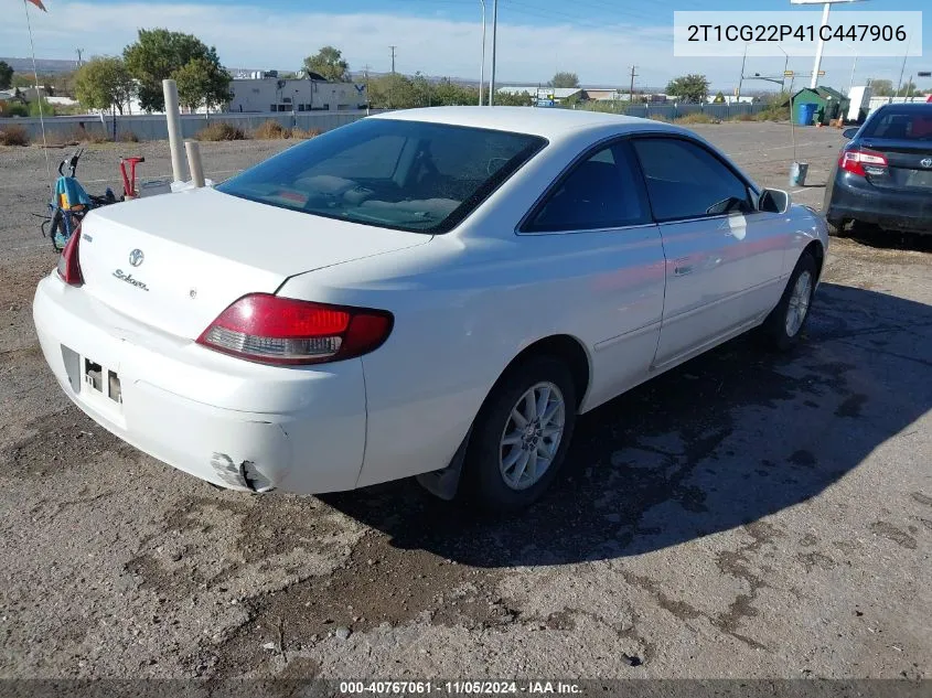 2001 Toyota Camry Solara Se VIN: 2T1CG22P41C447906 Lot: 40767061