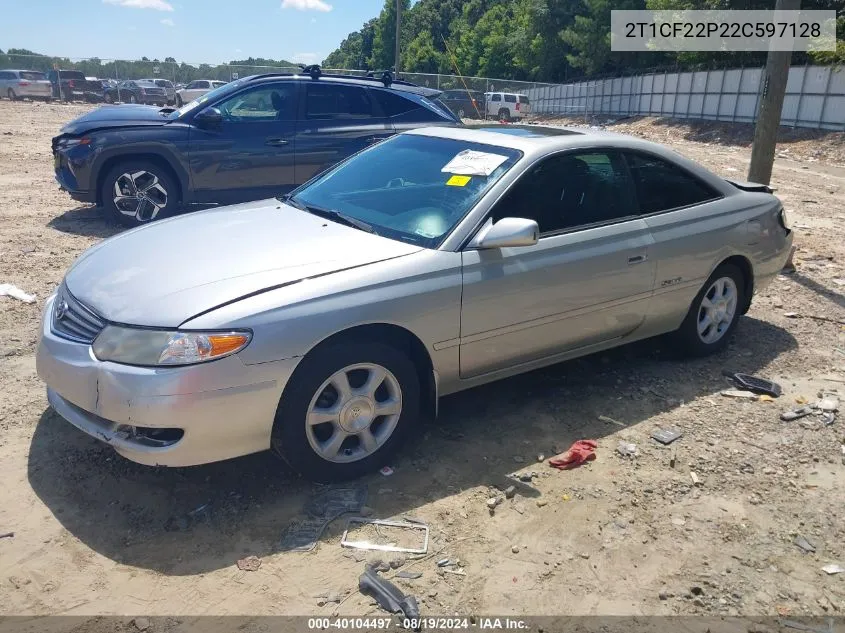 2T1CF22P22C597128 2002 Toyota Camry Solara Se V6