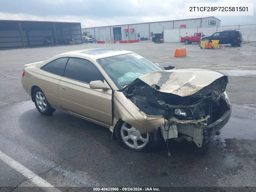 2002 Toyota Camry Solara Se/Sle VIN: 2T1CF28P72C581501 Lot: 40423966