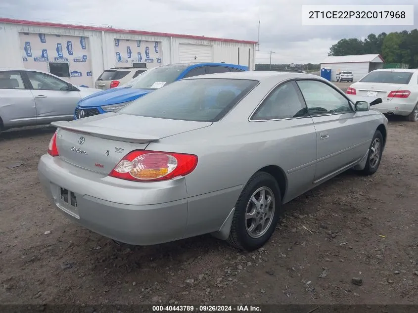 2T1CE22P32C017968 2002 Toyota Camry Solara Se