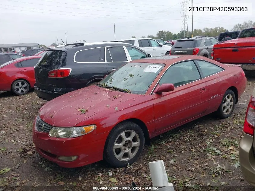 2002 Toyota Camry Solara Se/Sle VIN: 2T1CF28P42C593363 Lot: 40456849