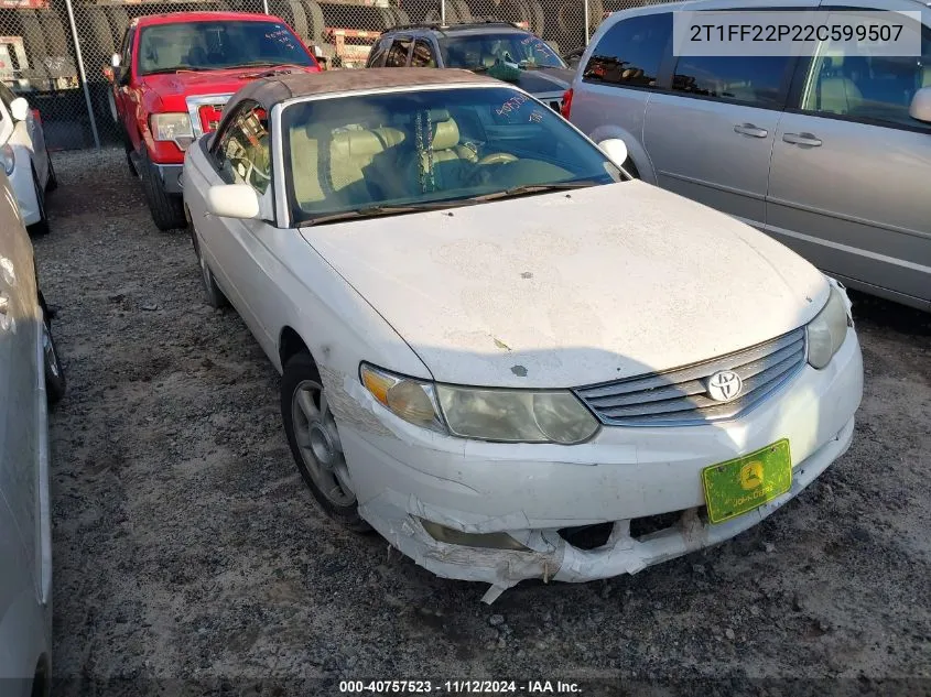 2T1FF22P22C599507 2002 Toyota Camry Solara Sle V6