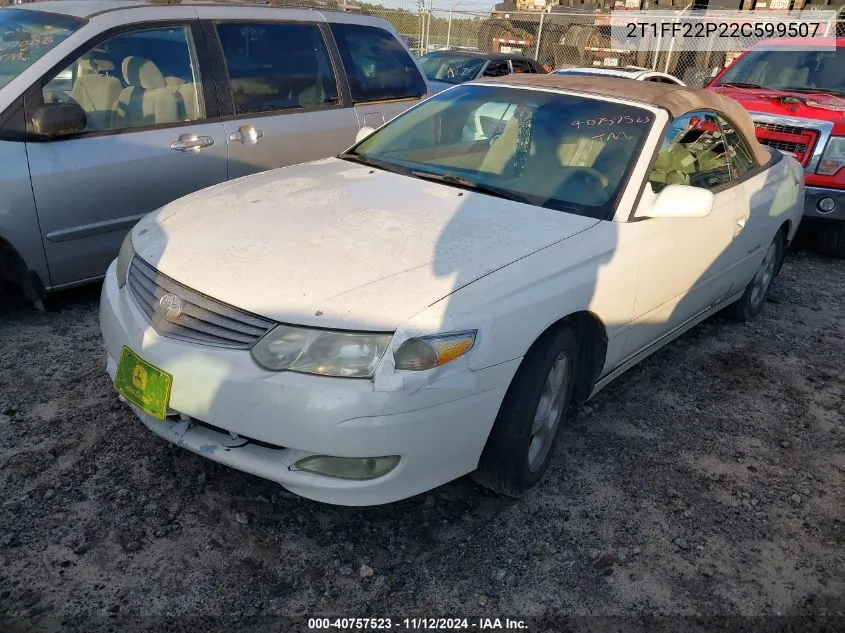 2T1FF22P22C599507 2002 Toyota Camry Solara Sle V6