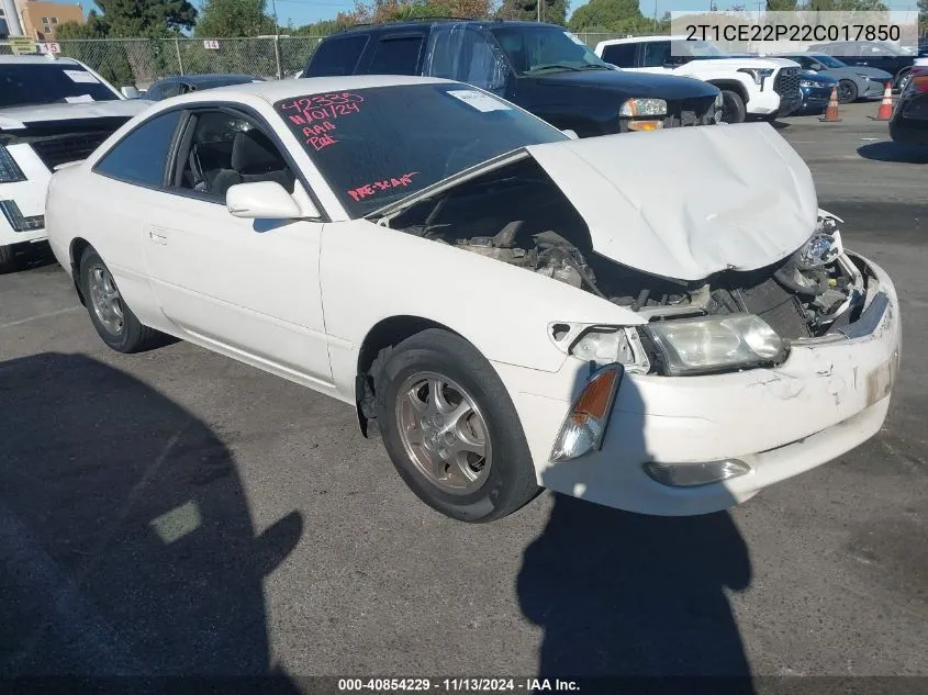 2T1CE22P22C017850 2002 Toyota Camry Solara Se