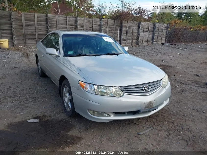 2003 Toyota Camry Solara Sle V6 VIN: 2T1CF28P33C604256 Lot: 40428743