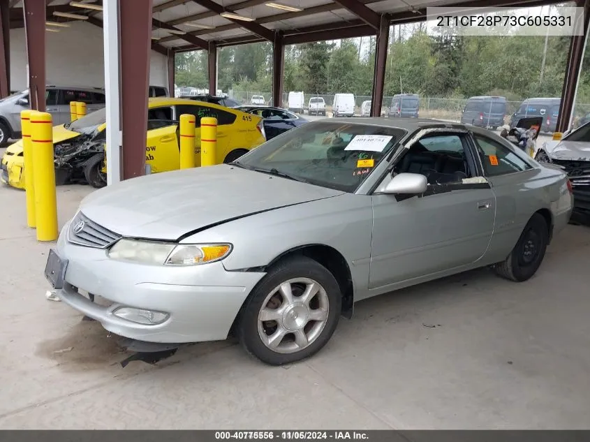 2T1CF28P73C605331 2003 Toyota Camry Solara Sle V6