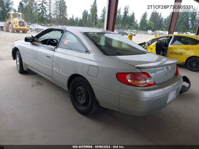 2T1CF28P73C605331 2003 Toyota Camry Solara Sle V6