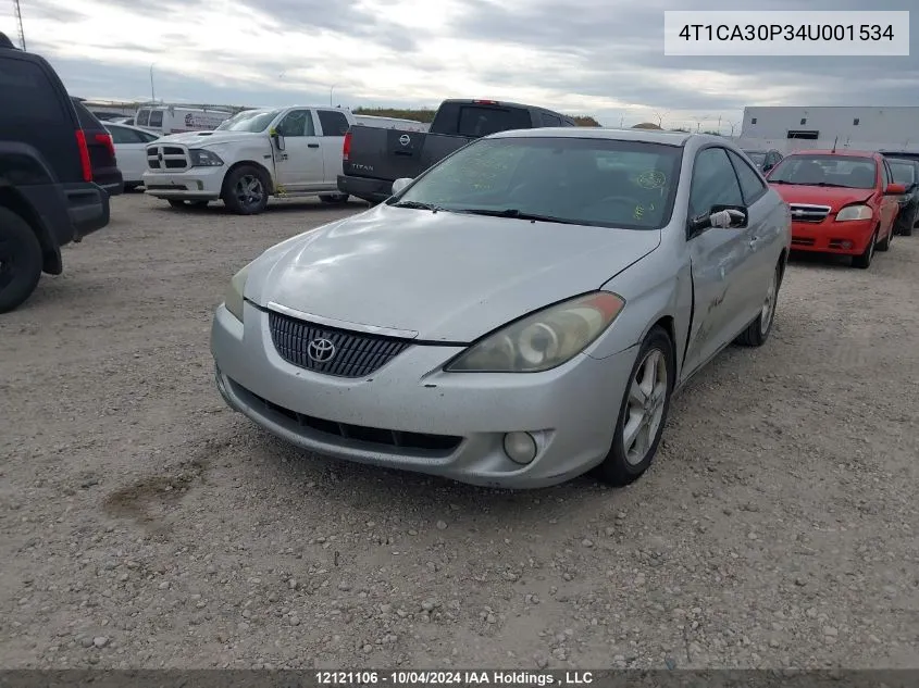 2004 Toyota Camry Solara Se/Sle VIN: 4T1CA30P34U001534 Lot: 12121106