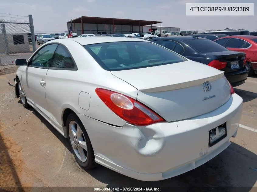 2004 Toyota Camry Solara Se Sport VIN: 4T1CE38P94U823389 Lot: 39943142