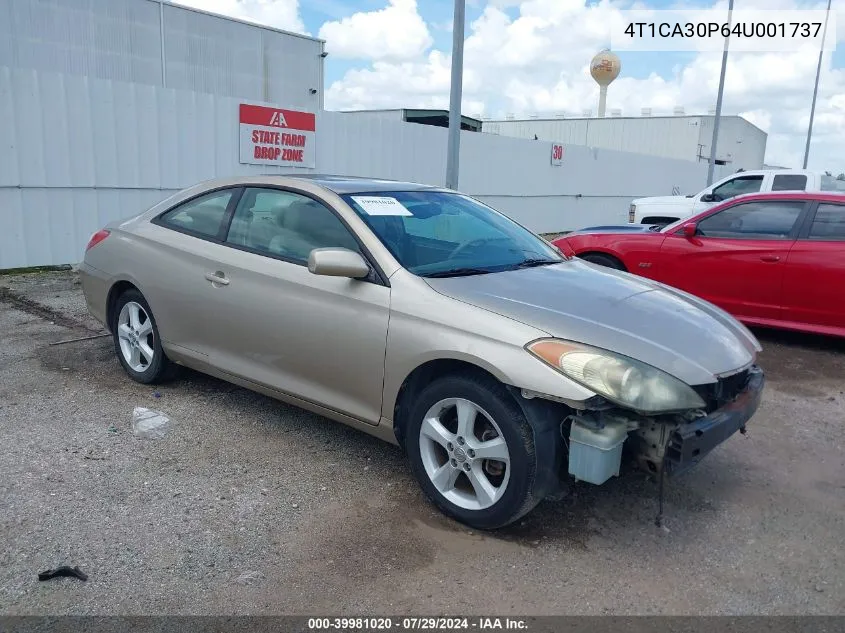 2004 Toyota Camry Solara Sle V6 VIN: 4T1CA30P64U001737 Lot: 39981020