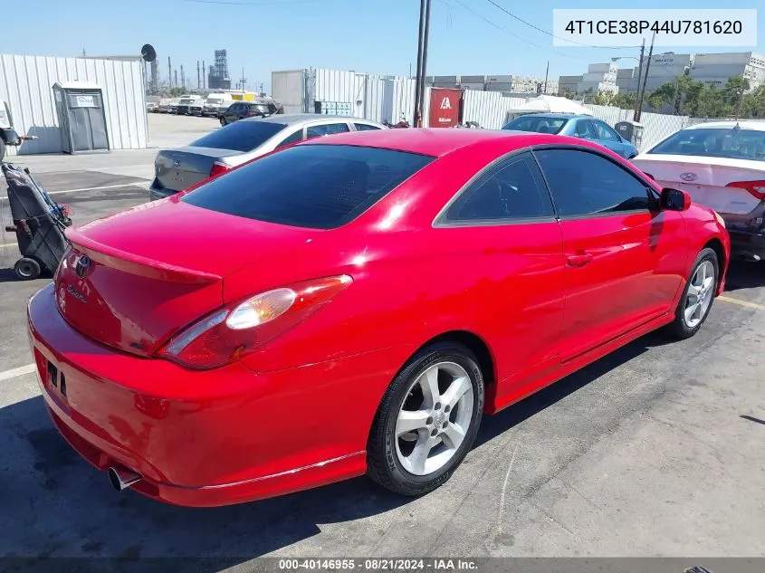 2004 Toyota Camry Solara Se Sport VIN: 4T1CE38P44U781620 Lot: 40146955