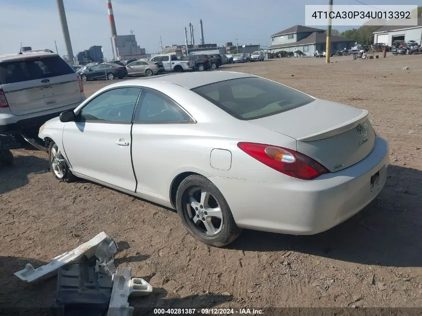 4T1CA30P34U013392 2004 Toyota Camry Solara Se/Sle