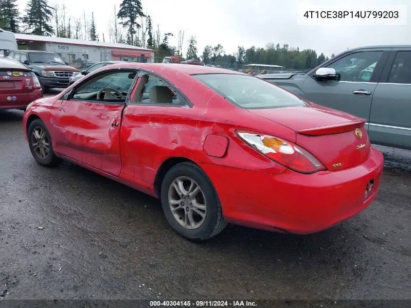 4T1CE38P14U799203 2004 Toyota Camry Solara Se/Sle