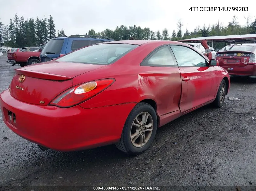 4T1CE38P14U799203 2004 Toyota Camry Solara Se/Sle