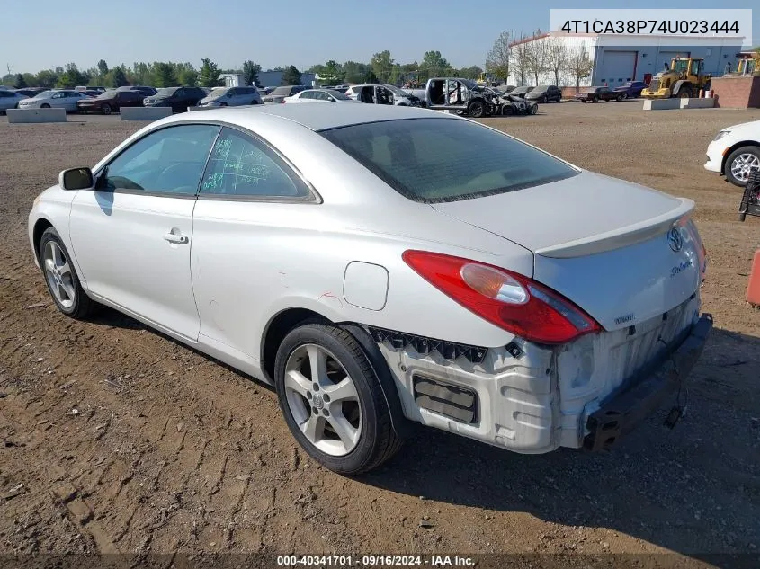 2004 Toyota Camry Solara Se/Sle VIN: 4T1CA38P74U023444 Lot: 40341701