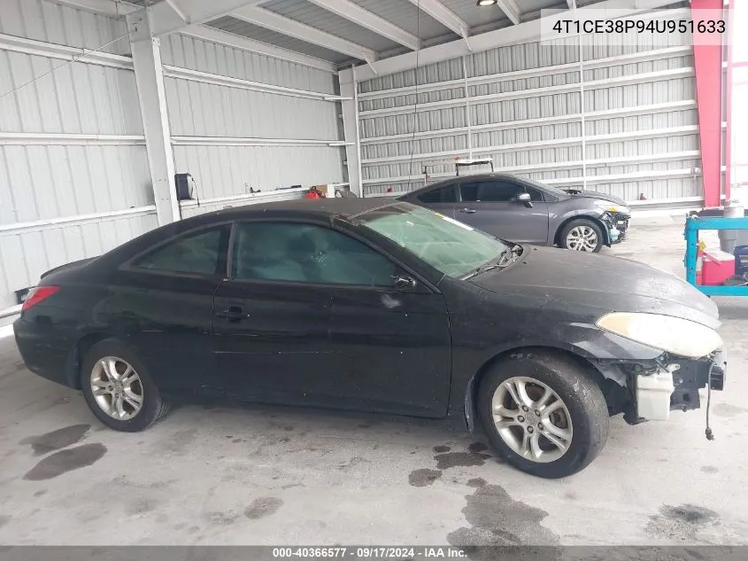 2004 Toyota Camry Solara Se/Sle VIN: 4T1CE38P94U951633 Lot: 40366577