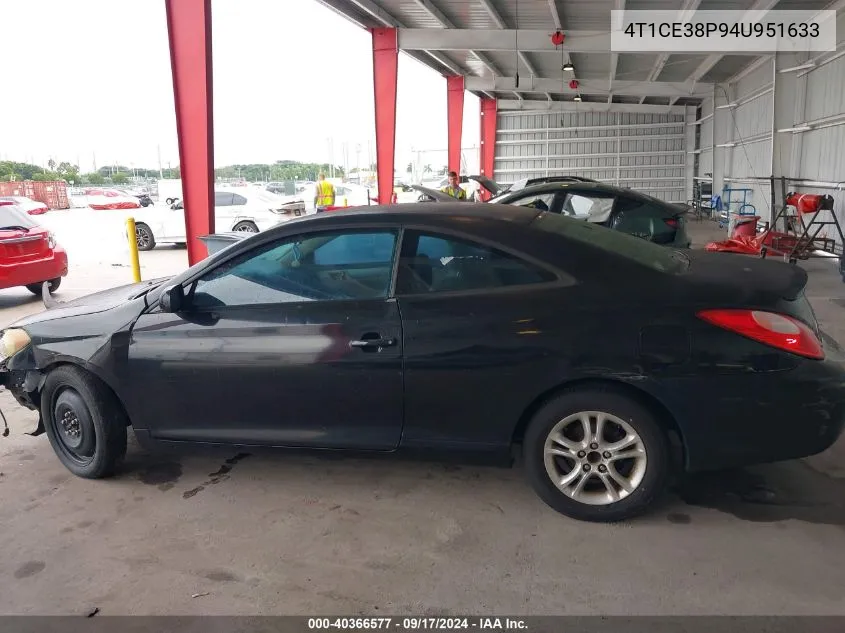 2004 Toyota Camry Solara Se/Sle VIN: 4T1CE38P94U951633 Lot: 40366577