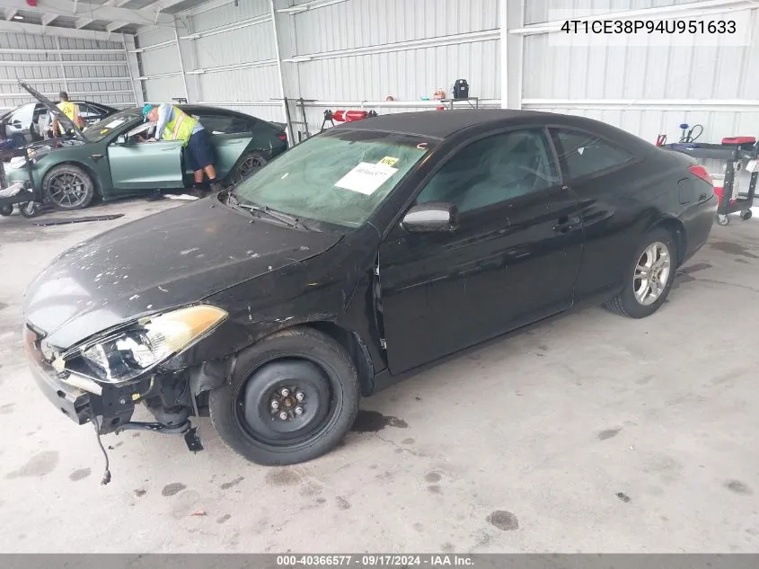 2004 Toyota Camry Solara Se/Sle VIN: 4T1CE38P94U951633 Lot: 40366577