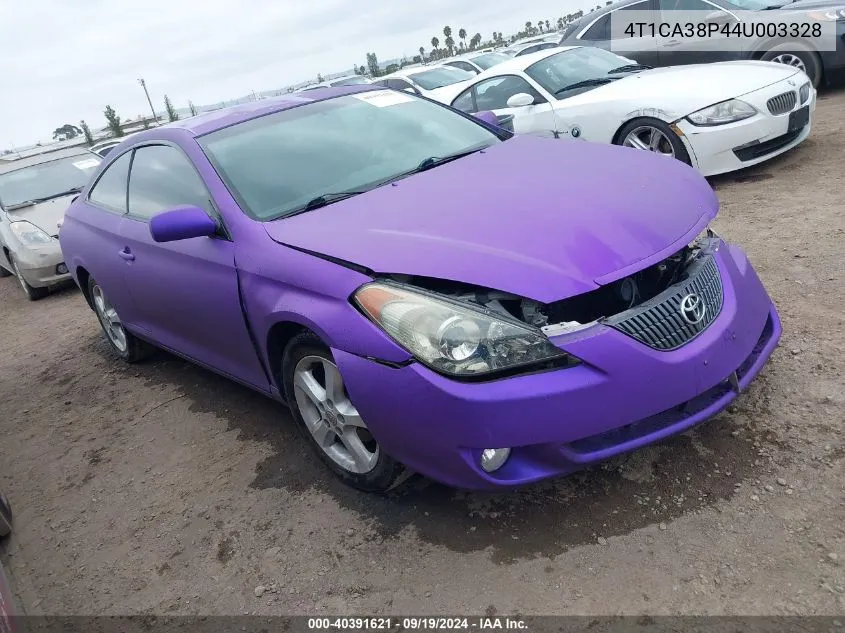 2004 Toyota Camry Solara Se V6 VIN: 4T1CA38P44U003328 Lot: 40391621