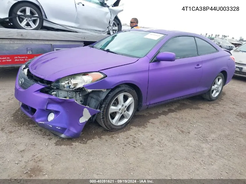 2004 Toyota Camry Solara Se V6 VIN: 4T1CA38P44U003328 Lot: 40391621